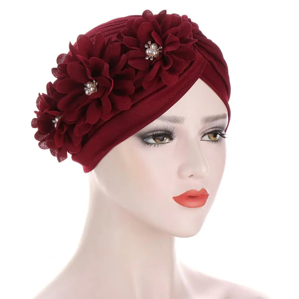 HOT SALESThree Flower Decal Design Turban Hat Elastic Hijab Cap Hair Loss Cover Headwear
HOT SALESThree Flower Decal Design Turban Hat Elastic Hijab Cap Hair Loss Cover Headwear