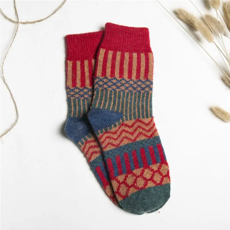 5 Pair Women Girl Socks Soft Wool Warm Winter Thick Geometry Printing Comfortabe
5 Pair Women Girl Socks Soft Wool Warm Winter Thick Geometry Printing Comfortabe
