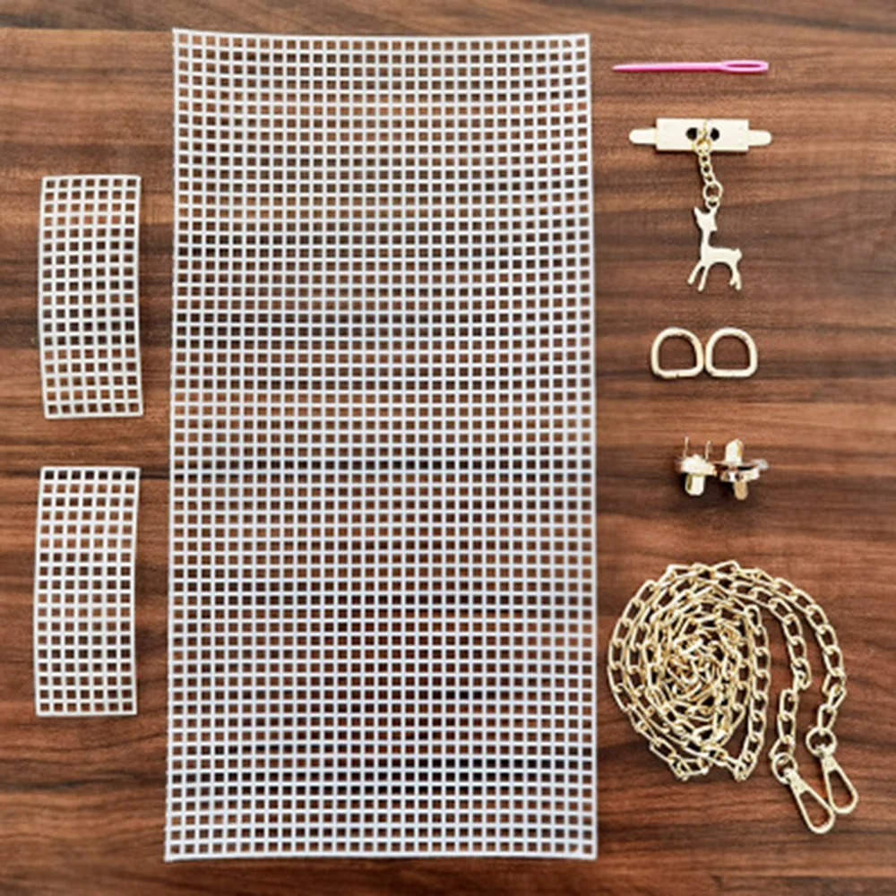 6PCS/Set Auxiliary Weaving Knitting Plastic Mesh Kit With Fawn Chain Buckle Sewing Needle DIY Weaving Helper Making Bag Accessor
6PCS/Set Auxiliary Weaving Knitting Plastic Mesh Kit With Fawn Chain Buckle Sewing Needle DIY Weaving Helper Making Bag Accessor