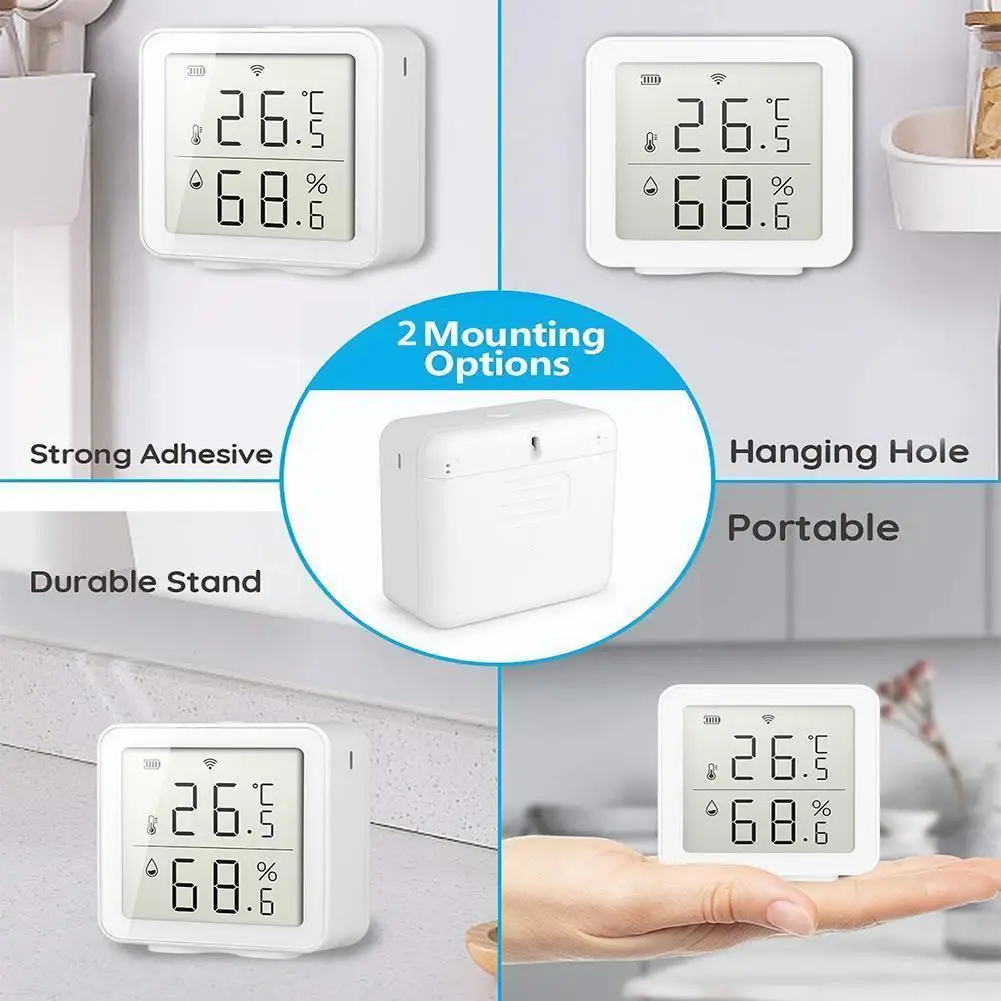 WIFI Temperature And Humidity Sensor Indoor Hygrometer Smart Thermometer Home APP Tuya Life Support M6G6
WIFI Temperature And Humidity Sensor Indoor Hygrometer Smart Thermometer Home APP Tuya Life Support M6G6