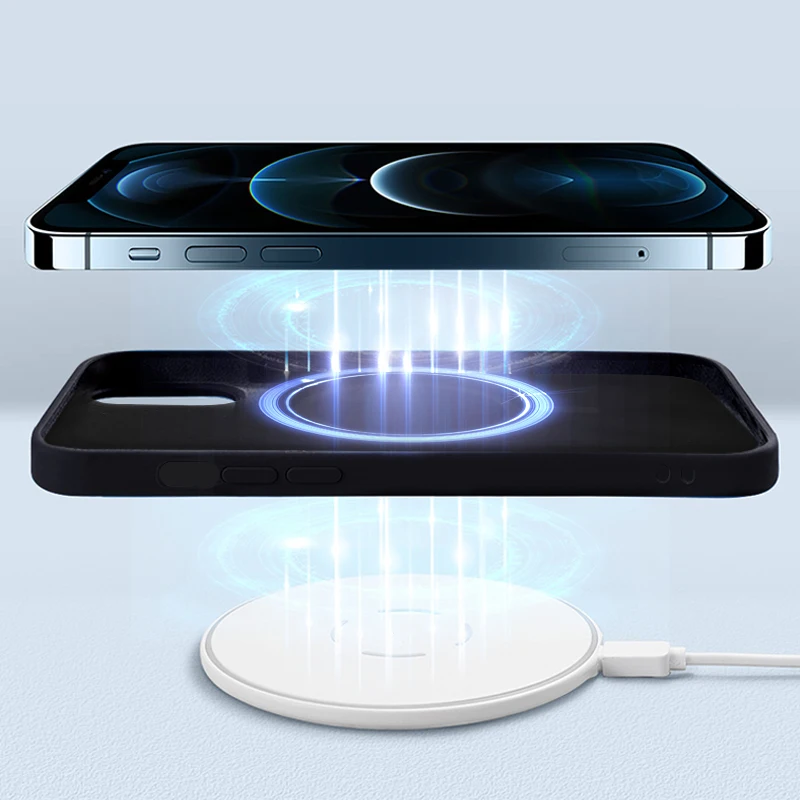 Original Luxury Square Magnetic Phone Case For iPhone 12 Pro Max Mini Magsafing Case Support Wireless Charging Silicone Cover
Original Luxury Square Magnetic Phone Case For iPhone 12 Pro Max Mini Magsafing Case Support Wireless Charging Silicone Cover
