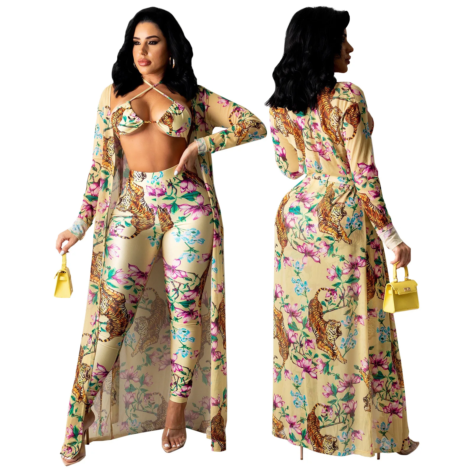 Dashiki African 3 Pieces Pants Set Sexy Fashion Women's Sets Female Tops Floral Print Long Sleeve Cardigan And Pants Tracksuit
Dashiki African 3 Pieces Pants Set Sexy Fashion Women's Sets Female Tops Floral Print Long Sleeve Cardigan And Pants Tracksuit