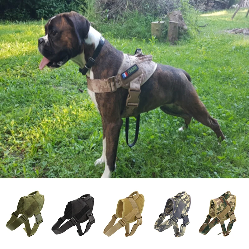 Tactical Dog Harness K9 Woking Pet with Leash Adjustable Nylon Collar Vest for Small Large s
Tactical Dog Harness K9 Woking Pet with Leash Adjustable Nylon Collar Vest for Small Large s