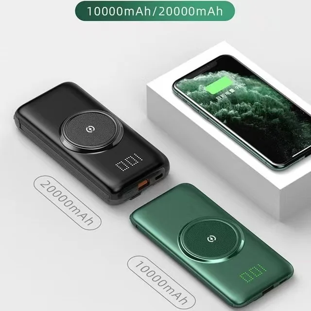 Factory P1 wireless power bank 20000 Ma cable Mini ultra thin large capacity mobile power customized gift
Factory P1 wireless power bank 20000 Ma cable Mini ultra thin large capacity mobile power customized gift