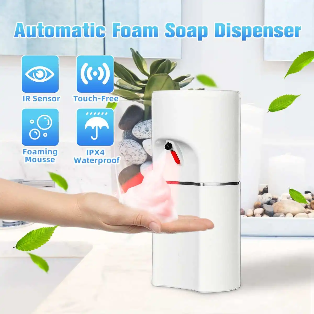 250ML Smart Touchless Automatic Soap Dispenser USB Charging Foam Machine 50mm Infrared Sensor Foam Soap Dispenser Hand Sanitizer
250ML Smart Touchless Automatic Soap Dispenser USB Charging Foam Machine 50mm Infrared Sensor Foam Soap Dispenser Hand Sanitizer