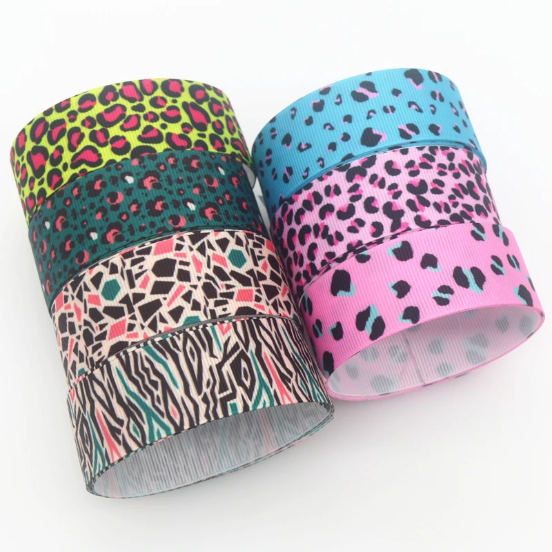 DUWES 50yards Leopard Printed Grosgrain Ribbon Accessory Hairbow Headwear Decoration DIY Wholesale OEM D1417
DUWES 50yards Leopard Printed Grosgrain Ribbon Accessory Hairbow Headwear Decoration DIY Wholesale OEM D1417