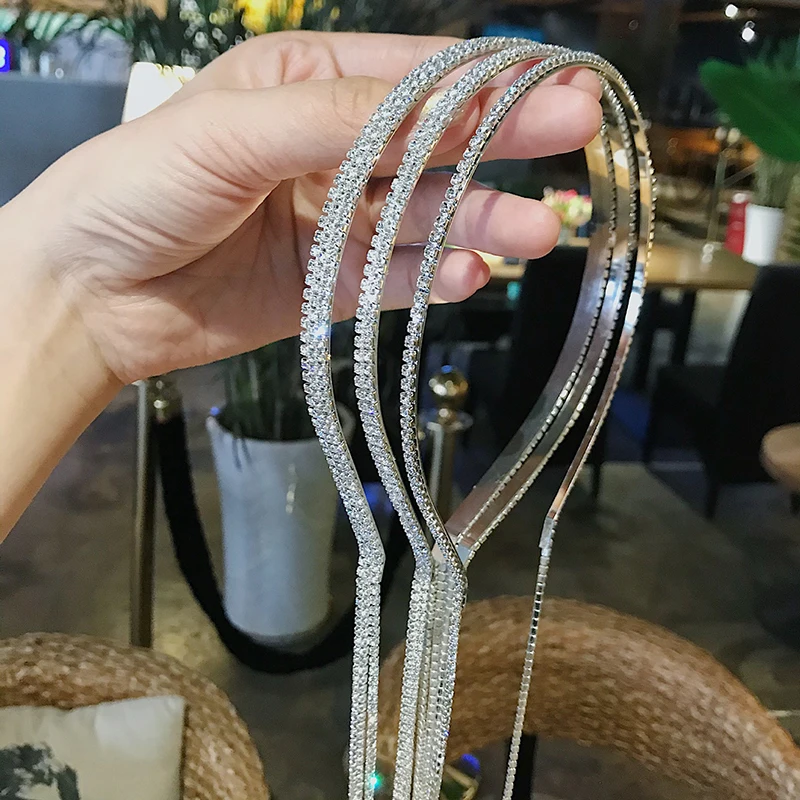 1pc Korea Style Full Rhinestone Headband for Women Bijoux Long Tassel Crystal HairClip Wedding Hair Accessories Jewelry Gifts
1pc Korea Style Full Rhinestone Headband for Women Bijoux Long Tassel Crystal HairClip Wedding Hair Accessories Jewelry Gifts