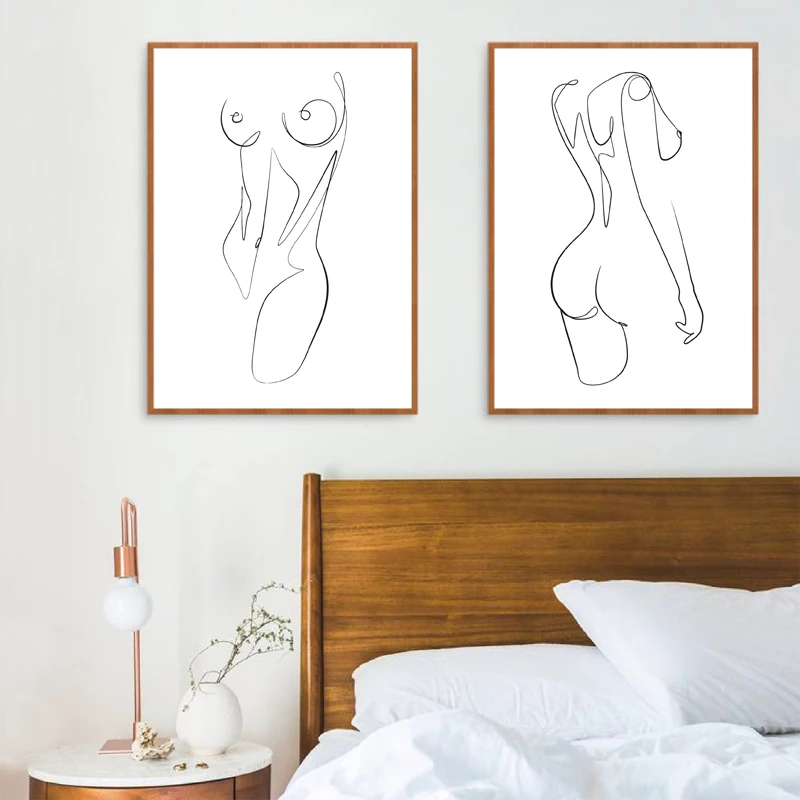 Nordic Woman Body One Line Drawing Canvas Painting Abstract Female Figure Prints Minimalist Poster Bedroom Wall Art Decoration
Nordic Woman Body One Line Drawing Canvas Painting Abstract Female Figure Prints Minimalist Poster Bedroom Wall Art Decoration
