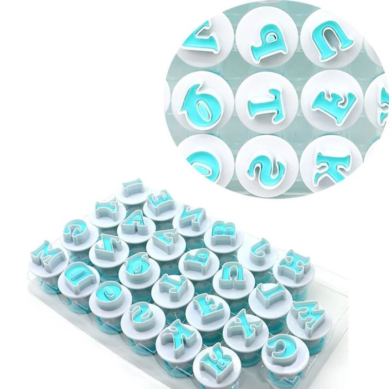 K-STAR Cupcake Mold Decorating Easy Push Alphabet & Numbers Set Cookie Plastic Letter Capitals Fondant Mold Cutter Baking
K-STAR Cupcake Mold Decorating Easy Push Alphabet & Numbers Set Cookie Plastic Letter Capitals Fondant Mold Cutter Baking