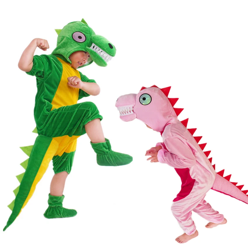 

Kigurumis костюм динозавра на Хэллоуин для детей и взрослых Карнавальная Вечеринка комбинезон зеленый розовый динозавр животное мультфильм косплей сцены