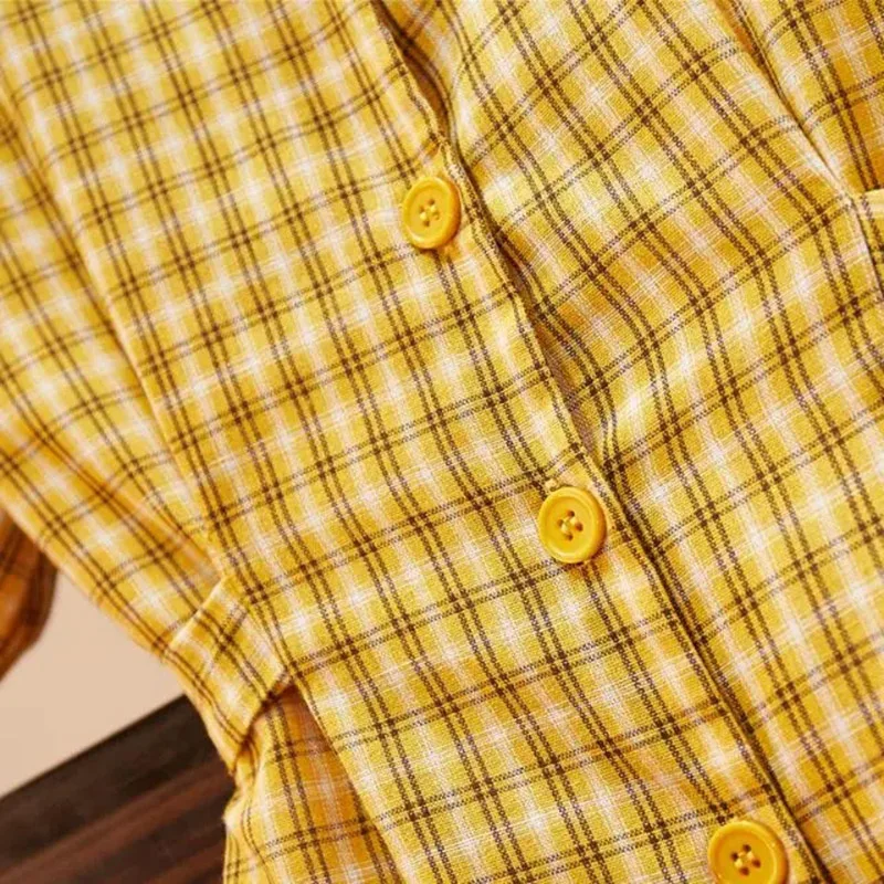 Women Dress Summer New girl Student Fashion Plaid dress Female Suit Collar Ruffle Short Sleeve Plus Size Irregular Dress Vestido
Women Dress Summer New girl Student Fashion Plaid dress Female Suit Collar Ruffle Short Sleeve Plus Size Irregular Dress Vestido