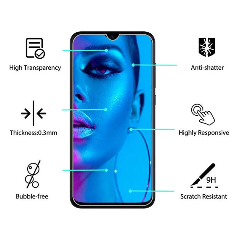 Закаленное стекло для INOI 7 2021 Vidro Защитное 5 2 Lite 2019 2018 6i 7i kPhone 4G защитная пленка