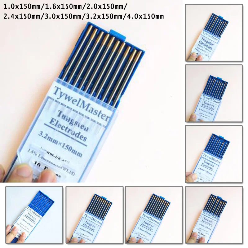 Tig Tungsten Electrode 1.0/1.6 /2.0/2.4/3.0/3.2/4.0*150mm Carbon Lanthanum Tungsten Electrode For Welding Of Carbon Steel
Tig Tungsten Electrode 1.0/1.6 /2.0/2.4/3.0/3.2/4.0*150mm Carbon Lanthanum Tungsten Electrode For Welding Of Carbon Steel