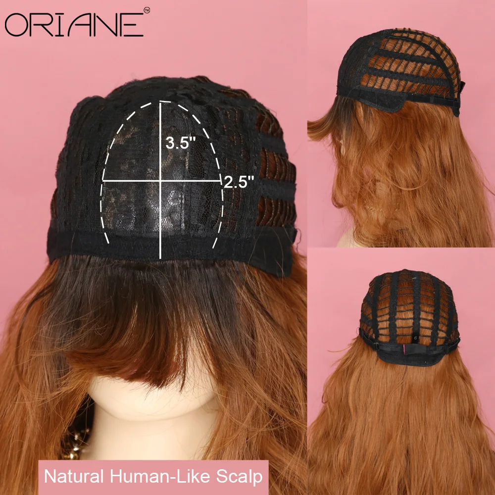 ORIANE Natural Hairline Synthetic Wigs For Women With Bangs Long Wavy Orange Brown Two Color Cosplay Wigs High Temperature Wigs
ORIANE Natural Hairline Synthetic Wigs For Women With Bangs Long Wavy Orange Brown Two Color Cosplay Wigs High Temperature Wigs