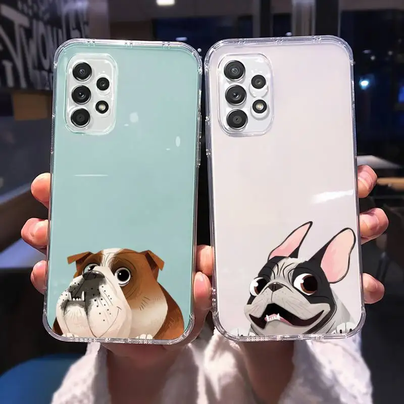 Pug Dog French Bulldog Phone Case For Samsung A 51 50 52 12 21s 31 40 70 71 note S 20 10 21 ultra plus fe clear coque shell
Pug Dog French Bulldog Phone Case For Samsung A 51 50 52 12 21s 31 40 70 71 note S 20 10 21 ultra plus fe clear coque shell