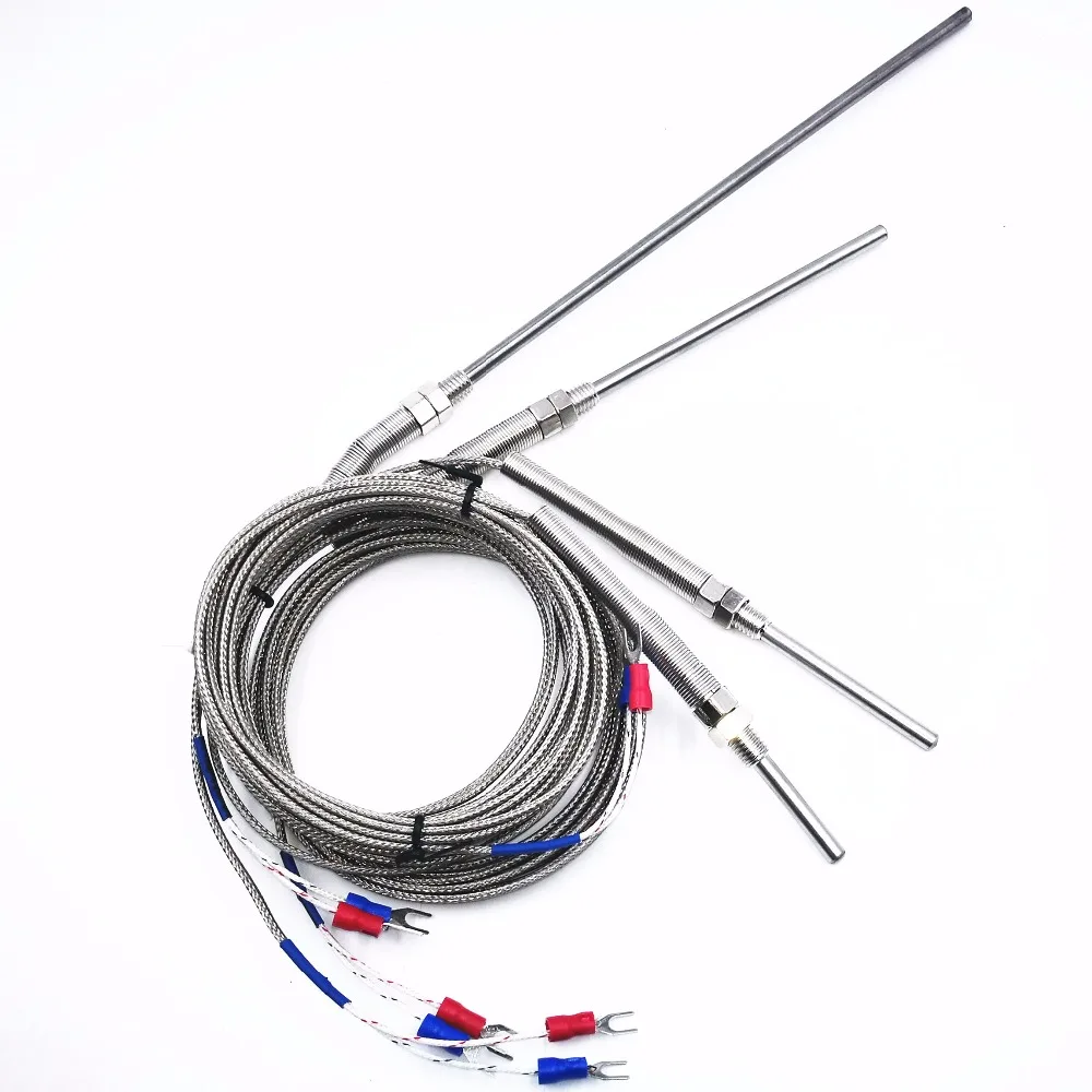 4Pcs High Temperature 0-400 C Thermocouple K Type 30mm 50mm 100mm 200mm Probe Sensors M8 Diameter 5mm Cable Length 2 Meter
4Pcs High Temperature 0-400 C Thermocouple K Type 30mm 50mm 100mm 200mm Probe Sensors M8 Diameter 5mm Cable Length 2 Meter