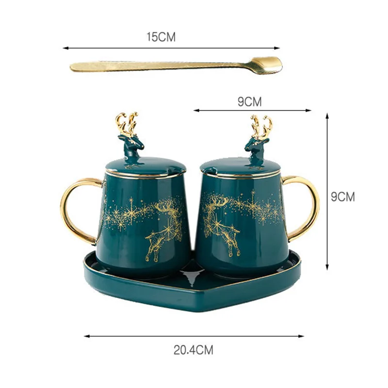 Deer Ceramic Mug Set Couple Gift Box Gift Coffee Cup Saucer Spoon Creative Gift Coffee Mugs Mugs Cup
Deer Ceramic Mug Set Couple Gift Box Gift Coffee Cup Saucer Spoon Creative Gift Coffee Mugs Mugs Cup