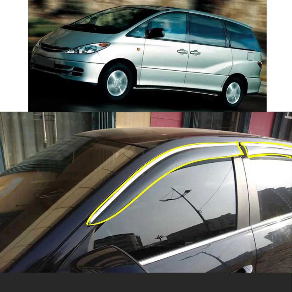 Sticker Plastic Window Glass Wind Visor Rain/Sun Guard Vent For Toyota ESTIMA/PREVIA RX30/RX40 2000 2001 2002 2003 2004-2006
Sticker Plastic Window Glass Wind Visor Rain/Sun Guard Vent For Toyota ESTIMA/PREVIA RX30/RX40 2000 2001 2002 2003 2004-2006