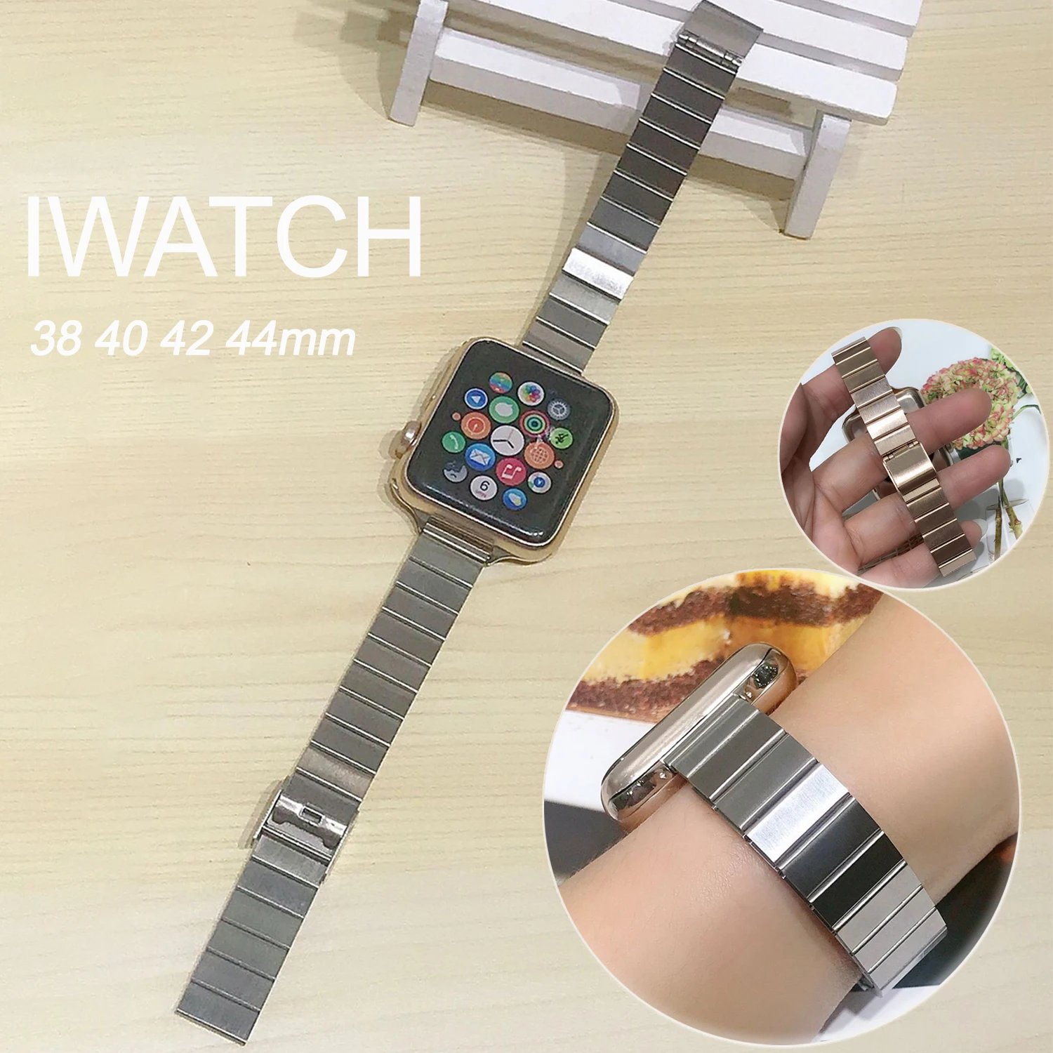Women Metal Strap for Apple Watch Stainless Steel 14mm Band 38mm 40mm 42mm 44mm Slim Bracelet Fo Iwatch SE 6 5 4 3 Thin Bands
Women Metal Strap for Apple Watch Stainless Steel 14mm Band 38mm 40mm 42mm 44mm Slim Bracelet Fo Iwatch SE 6 5 4 3 Thin Bands
