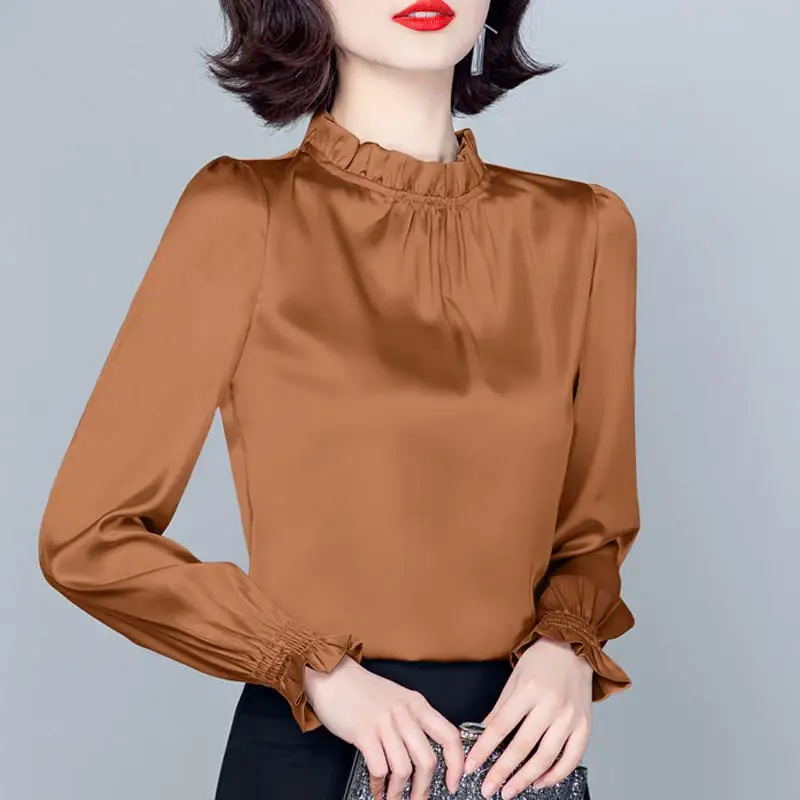 Blusas Blouses Femme Top Spring Autumn Long Sleeve Blouse Women Blusas Mujer De Moda Chiffon Green Shirt Office Lady Tops Q4486 
Blusas Blouses Femme Top Spring Autumn Long Sleeve Blouse Women Blusas Mujer De Moda Chiffon Green Shirt Office Lady Tops Q4486