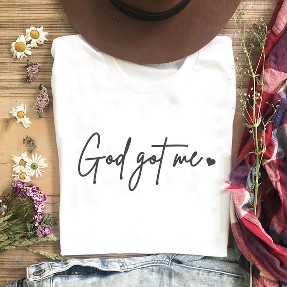 Женская футболка God Got Me, Повседневная футболка с коротким рукавом и графическим принтом, топы, одежда, Прямая поставка
Женская футболка God Got Me, Повседневная футболка с коротким рукавом и графическим принтом, топы, одежда, Прямая поставка