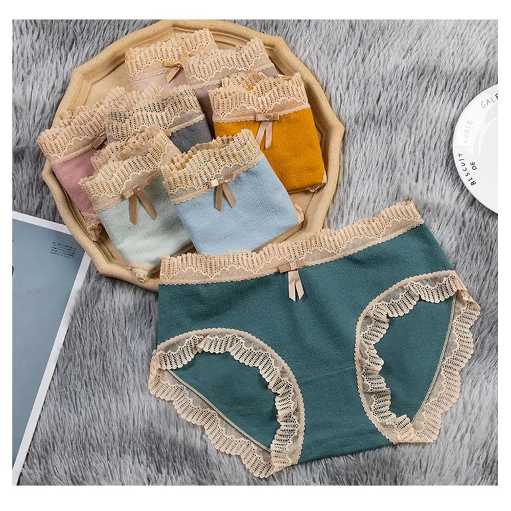 Cotton Panties Women Comfortable Underwears Sexy Middle-Waisted Underpants Female Lingerie Solid Color Bow Ladies Briefs
Cotton Panties Women Comfortable Underwears Sexy Middle-Waisted Underpants Female Lingerie Solid Color Bow Ladies Briefs