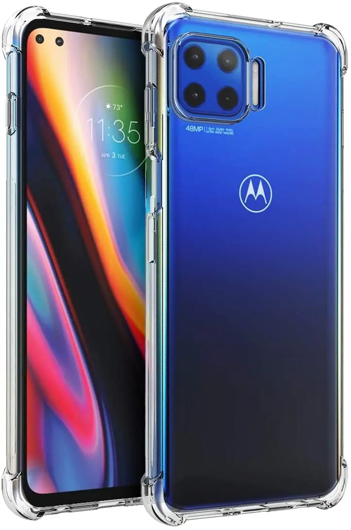 Moto One 5G Case,1.5mm Thick Clear Transparent Reinforced Corners TPU Shock-Absorption Flexible Phone Cover for Moto G 5G Plus
Moto One 5G Case,1.5mm Thick Clear Transparent Reinforced Corners TPU Shock-Absorption Flexible Phone Cover for Moto G 5G Plus