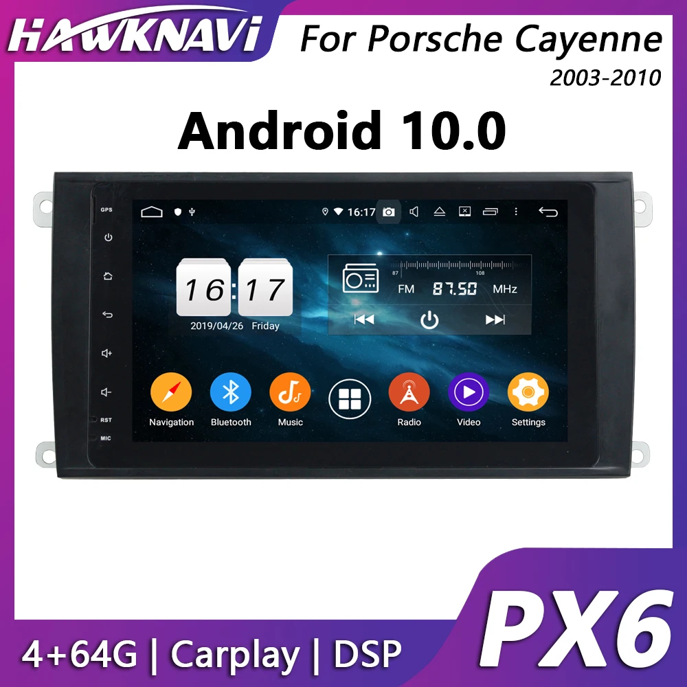 Hawknavi 8" Android 10.0 Car Stereo Receiver For Porsche Cayenne Headunit with GPS Radio Audio Navitation PX6 DSP Carplay
Hawknavi 8" Android 10.0 Car Stereo Receiver For Porsche Cayenne Headunit with GPS Radio Audio Navitation PX6 DSP Carplay