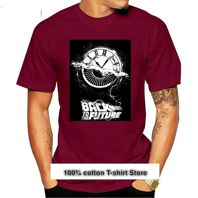 Camiseta de манга corta para hombre Back To The Future, camiseta negra с веселым изображением времени
Camiseta de манга corta para hombre Back To The Future, camiseta negra с веселым изображением времени