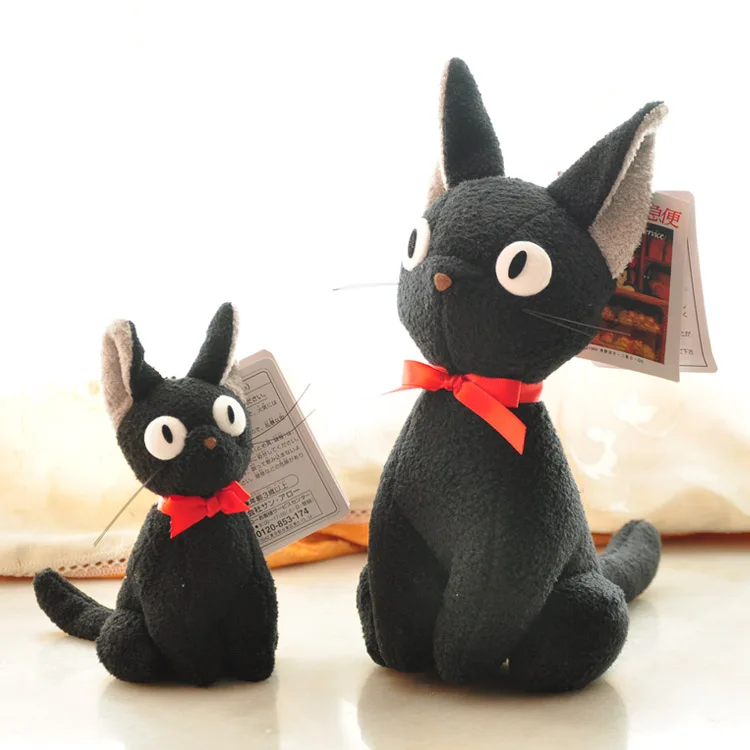 Аниме Кики 4 размера доставка Милая Черная мягкая кукла JiJi Kawaii плюшевая игрушка