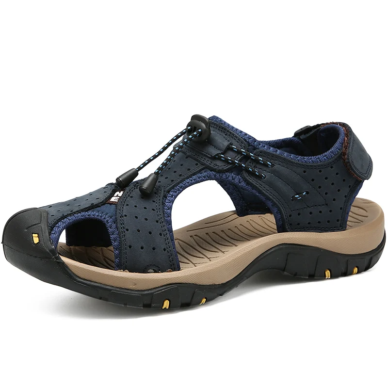 Summer Men's Sandals Genuine Leather Men Beach Sandals Moccasins Roman Designer Breathable Man Slippers Big Size 38-48 Hot Sale
Summer Men's Sandals Genuine Leather Men Beach Sandals Moccasins Roman Designer Breathable Man Slippers Big Size 38-48 Hot Sale