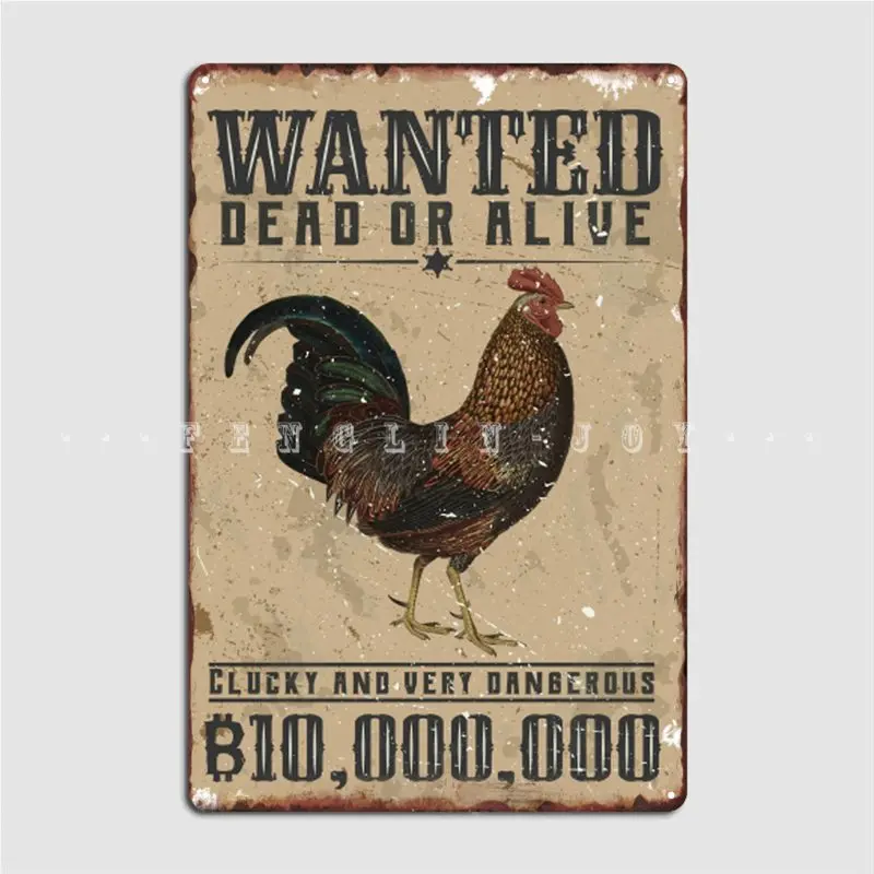 Have You Seen This Chicken Wanted Clucky And Very Dangerous Poster Metal Plaque Plaques Cinema Living Room Tin Sign Poster 
Have You Seen This Chicken Wanted Clucky And Very Dangerous Poster Metal Plaque Plaques Cinema Living Room Tin Sign Poster