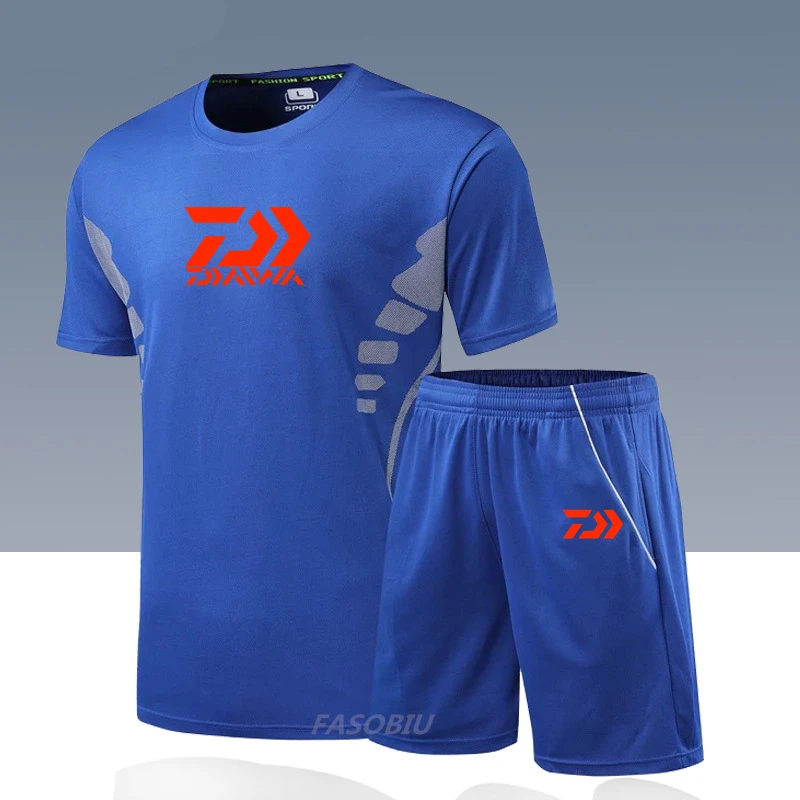 DAIWA Summer Sportswear Men's Sports Fishing Suits Casual Men's Running 2 Piece Suit Men's Quick-drying Fishing T-shirt Shorts
DAIWA Summer Sportswear Men's Sports Fishing Suits Casual Men's Running 2 Piece Suit Men's Quick-drying Fishing T-shirt Shorts