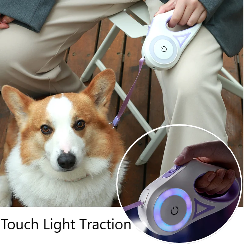 LED Touch Light Dog Leash Dog Collar Automatic Retractable Dog Traction Rope for Puppy Medium Dogs Outing Pet Supplies 3M/5M
LED Touch Light Dog Leash Dog Collar Automatic Retractable Dog Traction Rope for Puppy Medium Dogs Outing Pet Supplies 3M/5M