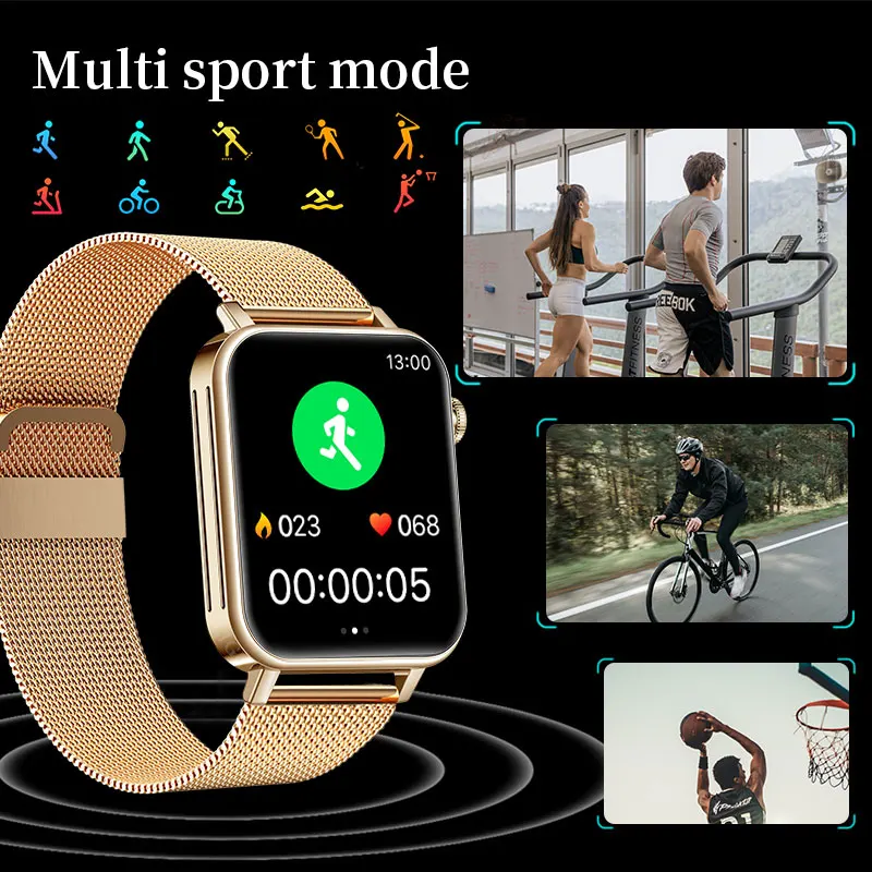 Новинка 2022 умные часы с цветным экраном для женщин и мужчин фитнес-трекер полным