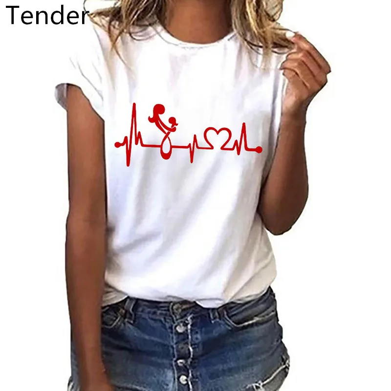 Women heart-shaped printed T-shirt retro T-shirt ladies Basic Harajuku short-sleeved T-shirt casual O-neck tops women shirts
Women heart-shaped printed T-shirt retro T-shirt ladies Basic Harajuku short-sleeved T-shirt casual O-neck tops women shirts