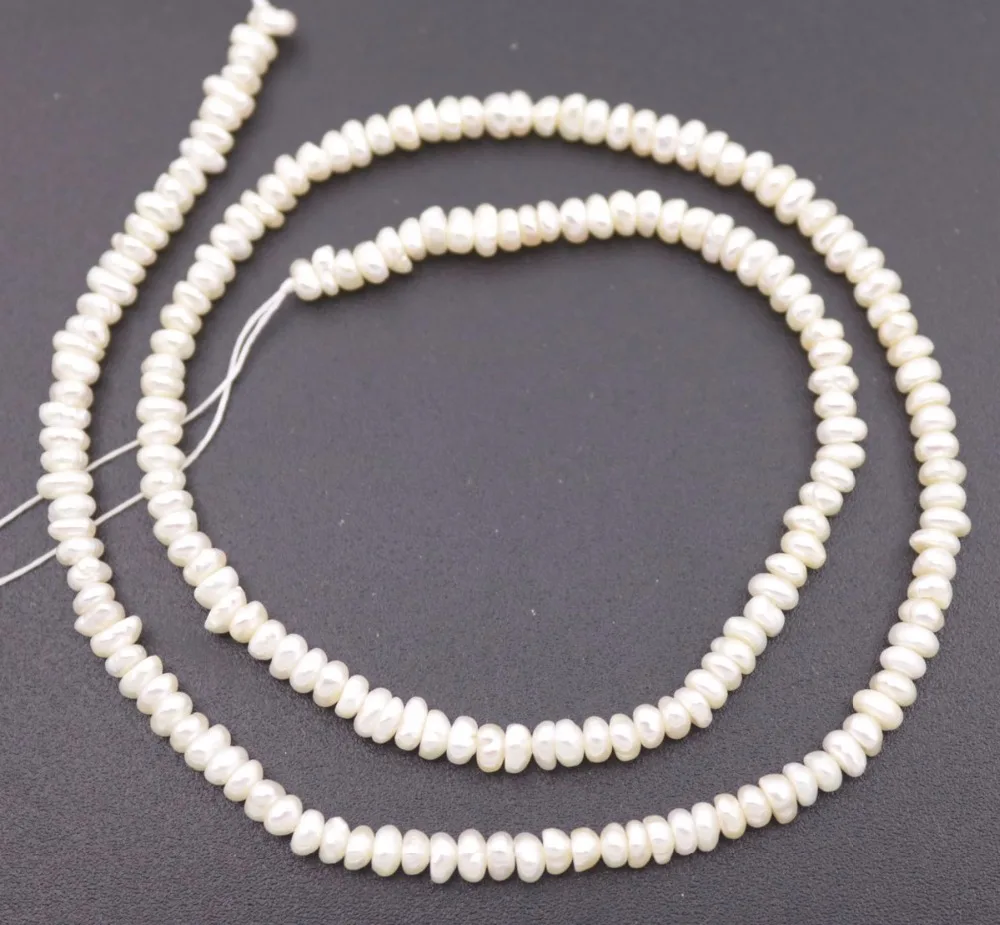 3mm-4mm Natural White Baroque Abacus Pearl Loose Beads Jewelry Making 14" Strand Jewelry Making DIY
3mm-4mm Natural White Baroque Abacus Pearl Loose Beads Jewelry Making 14" Strand Jewelry Making DIY