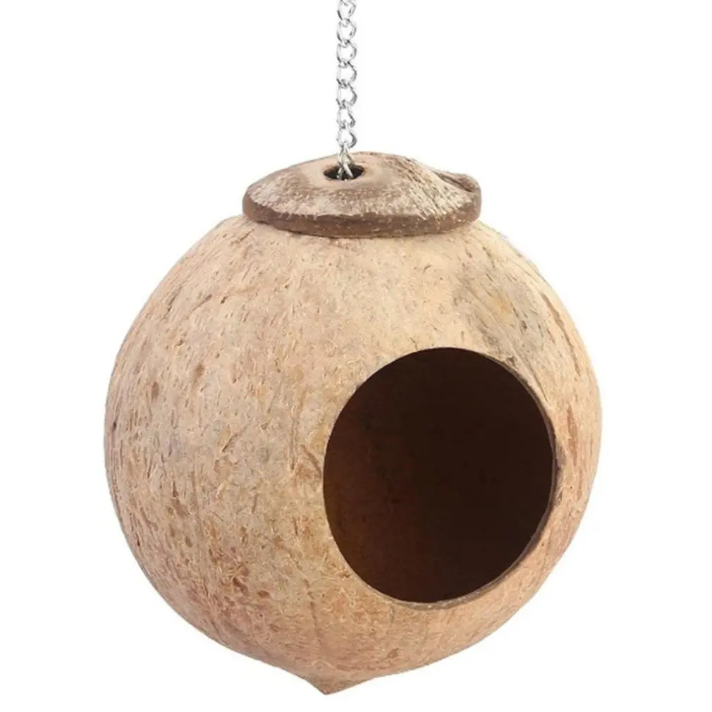 Coconut Shell Bird's Nest Parrot Chew Toy Parrot House Nesting House Cage with Lanyard Small Pet Parrot Sparrow
Coconut Shell Bird's Nest Parrot Chew Toy Parrot House Nesting House Cage with Lanyard Small Pet Parrot Sparrow