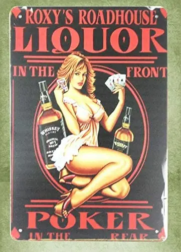 Metal Sign 16 x 12inch - pin up Girl Roxy Roadhouse Liquor Poker Metal Sign Wall Painting
Metal Sign 16 x 12inch - pin up Girl Roxy Roadhouse Liquor Poker Metal Sign Wall Painting