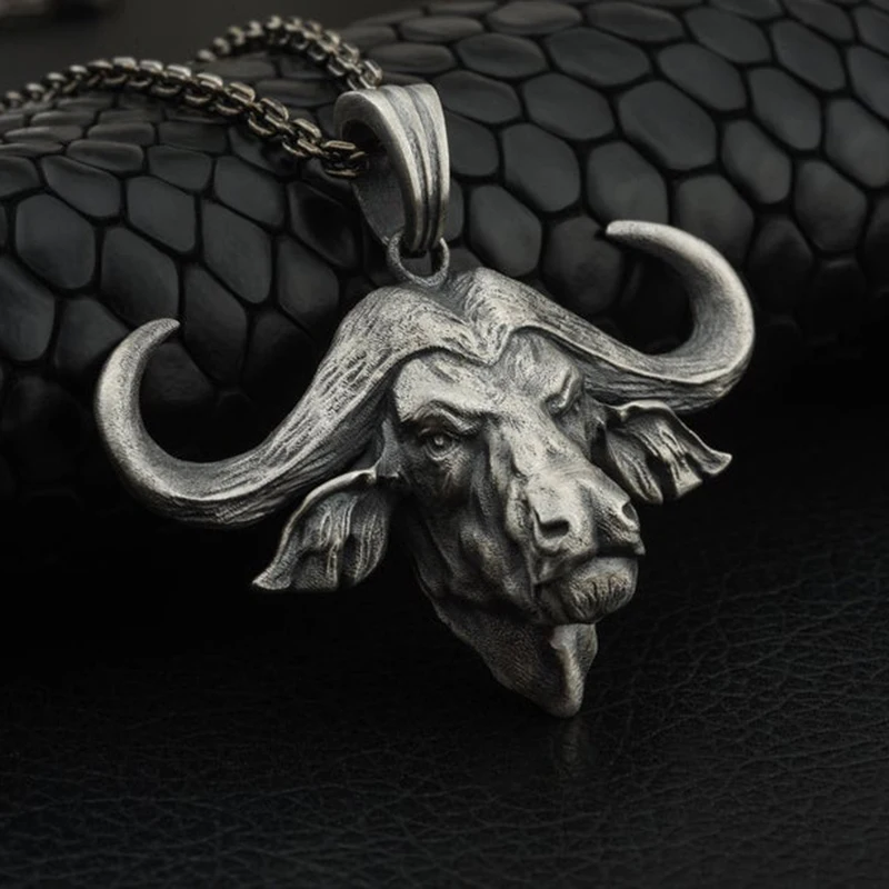 Pure tin animal bull head vintage pendant necklace men hip-hop popular zodiac Jewelry on the neck vintage man chain necklace
Pure tin animal bull head vintage pendant necklace men hip-hop popular zodiac Jewelry on the neck vintage man chain necklace