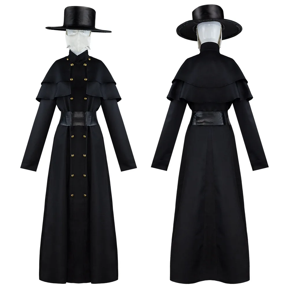 Women Men Plague Doctor Dress Hat Mask Birds Long Nose Beak Halloween Cosplay Costumes Party Role Playing Outfit Suit
Women Men Plague Doctor Dress Hat Mask Birds Long Nose Beak Halloween Cosplay Costumes Party Role Playing Outfit Suit