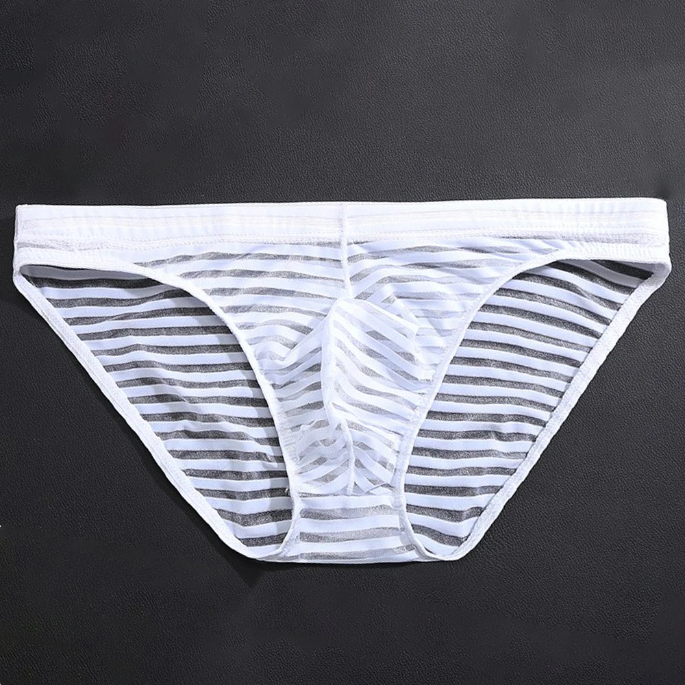Sexy Mens See-through Boxer Briefs Striped Mesh Pouch Underwear Panties Lingerie Men Breathable Ultra-thin Briefs
Sexy Mens See-through Boxer Briefs Striped Mesh Pouch Underwear Panties Lingerie Men Breathable Ultra-thin Briefs