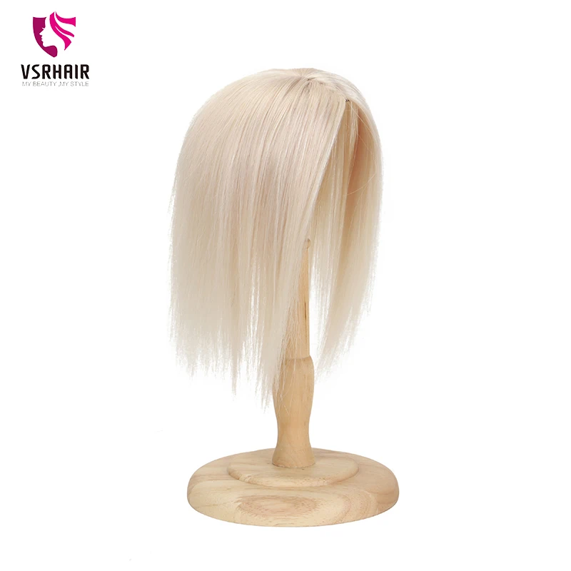 VSR 18inches Long Toppers For Women 100% Human Hair Extensions Clip-in One Piece Piano Color Blonde Clips Topper | Шиньоны и парики
