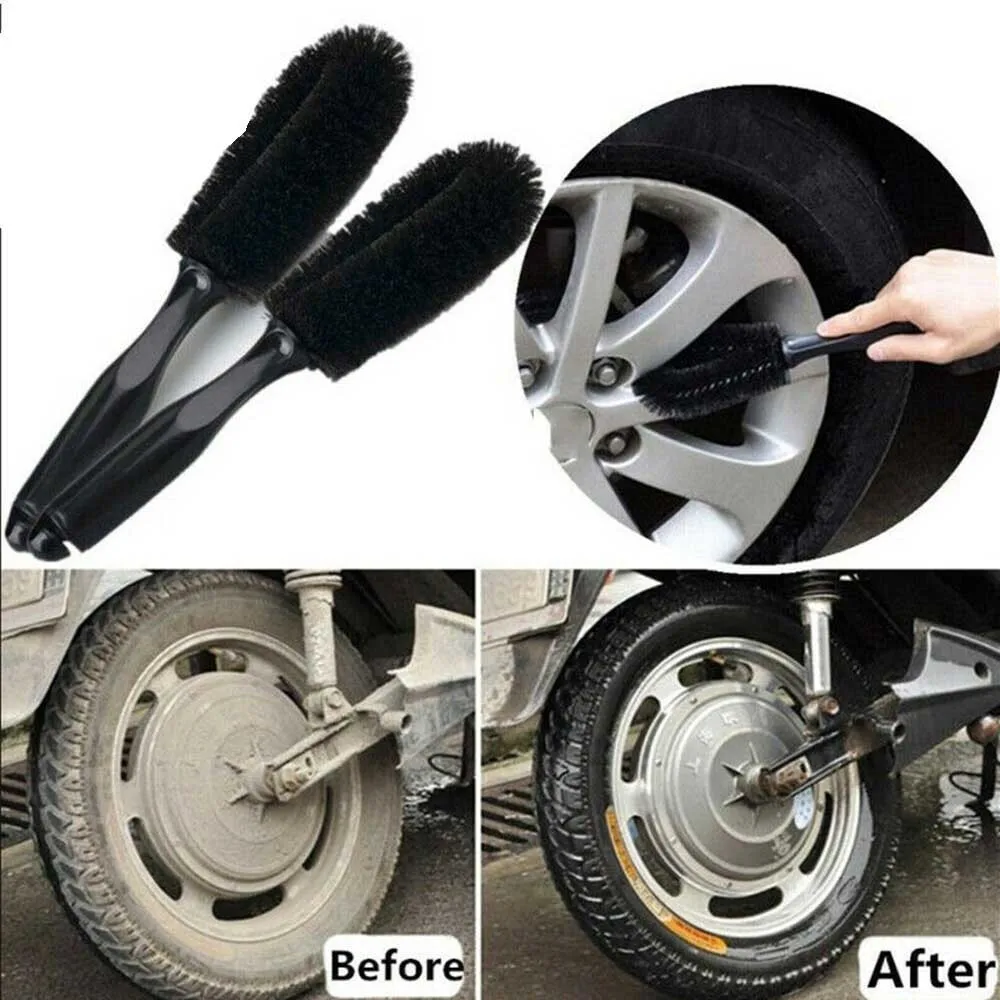 2 Auto Motorcycle Washing Cleaning Tools Black Round Head Vehicle Wheel Tire Rim Scrub Brush Useful Car Tyre Cleaner Accessories
2 Auto Motorcycle Washing Cleaning Tools Black Round Head Vehicle Wheel Tire Rim Scrub Brush Useful Car Tyre Cleaner Accessories