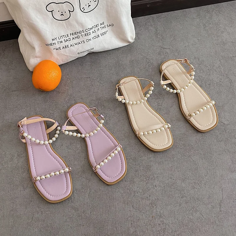 Flat Sandal Shoe 2021 Summer Women's Heels Suit Female Beige Buckle Strap Without Girls Gladiator Black Retro Pearl New Comfort
Flat Sandal Shoe 2021 Summer Women's Heels Suit Female Beige Buckle Strap Without Girls Gladiator Black Retro Pearl New Comfort