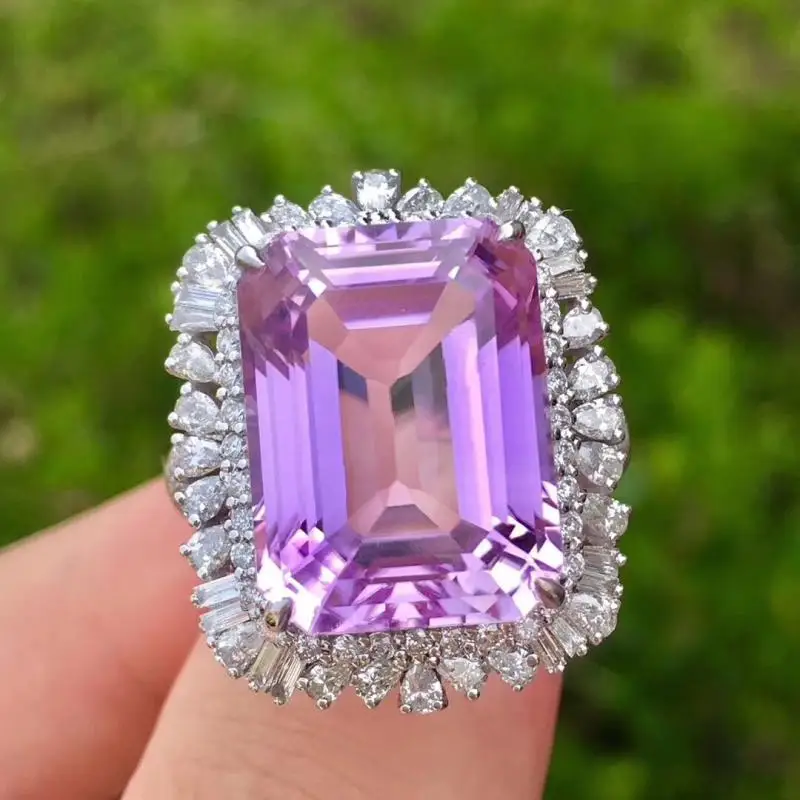 DIWENFU Real Amethyst Jewelry Gemstone Genuine 925 Sterling Silver Open Ring for Women Anillos De Party Joined Amethyst Ring Box
DIWENFU Real Amethyst Jewelry Gemstone Genuine 925 Sterling Silver Open Ring for Women Anillos De Party Joined Amethyst Ring Box