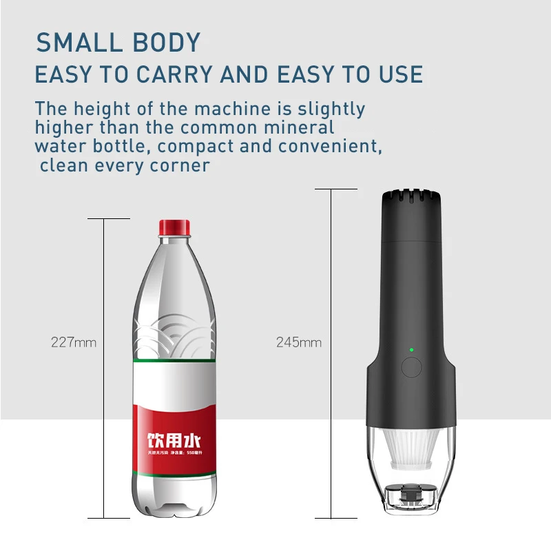 5600Pa Car Portable Vacuum Cleaner Home Handheld High Power Wireless Vacuum Cleaner for Auto Accessories Strong Vacuum
5600Pa Car Portable Vacuum Cleaner Home Handheld High Power Wireless Vacuum Cleaner for Auto Accessories Strong Vacuum