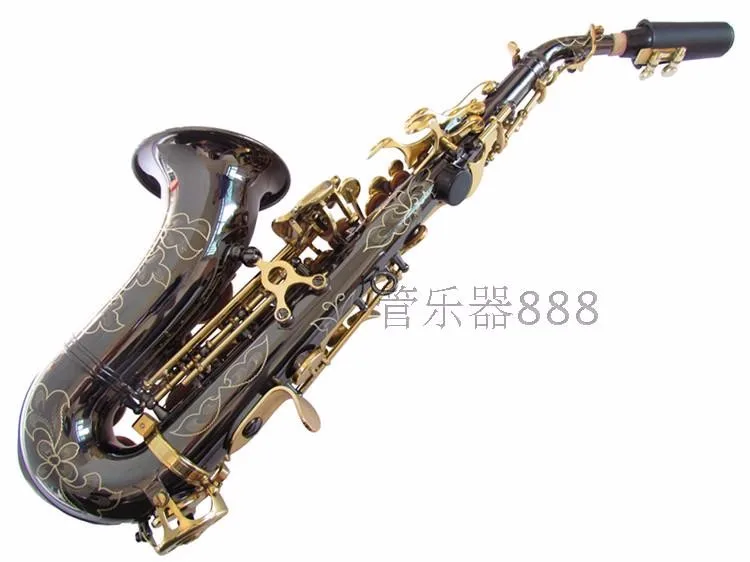 soprano saxophone new black nickel gold standard brass sculpture BB soprano Sax small curved white pearl button
soprano saxophone new black nickel gold standard brass sculpture BB soprano Sax small curved white pearl button