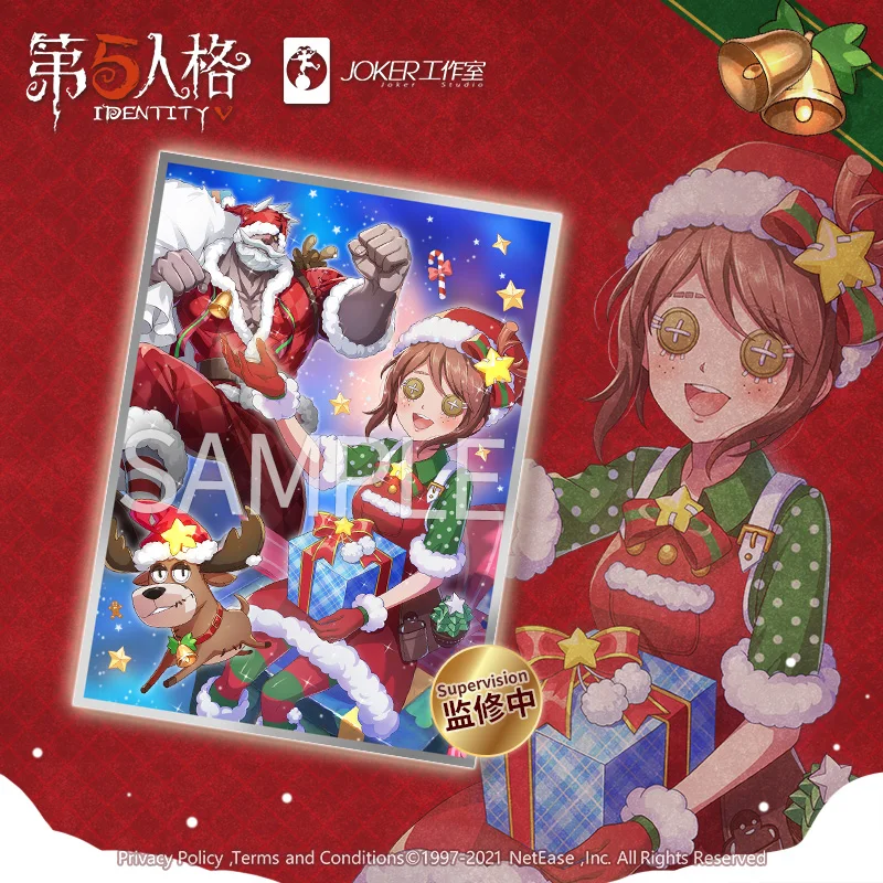 Anime Game Identity Ⅴ Christmas Theme BlackJack Card Case Cosplay ID Bus Bank Card Holder Keychain Pendant Cartoon Keyrings 
Anime Game Identity Ⅴ Christmas Theme BlackJack Card Case Cosplay ID Bus Bank Card Holder Keychain Pendant Cartoon Keyrings