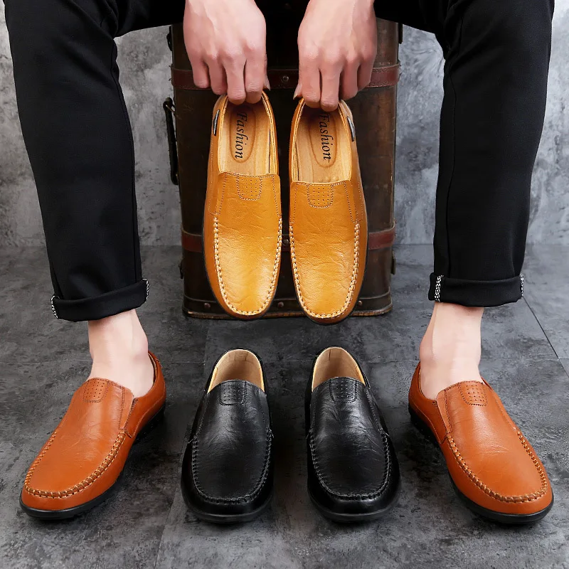 New Men's Loafers Men Casual Leather Shoes High Quality Soft Leather Dress Shoes Formal Elegant Classic Business Shoes for Men
New Men's Loafers Men Casual Leather Shoes High Quality Soft Leather Dress Shoes Formal Elegant Classic Business Shoes for Men